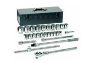 80880 27 Piece 3 4 in. Drive 12 Point SAE Socket Set