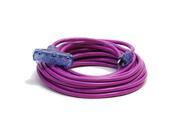 D17229050 Pro Glo 15 Amp 12 3 AWG Triple Tap CGM Extension Cord 50 ft. Purple