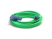 D17224025 Pro Glo 15 Amp 12 3 AWG Triple Tap CGM Extension Cord 25 ft. Green