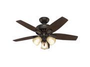 51084 42 in. Newsome Premier Bronze Ceiling Fan with Light