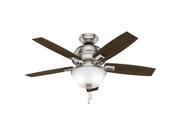 52227 44 in. Donegan Brushed Nickel Ceiling Fan with Light