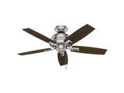52230 44 in. Donegan Brushed Nickel Ceiling Fan with Light