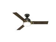 59220 48 in. Leoni Noble Bronze and Modern Brass Ceiling Fan with Light and Remote