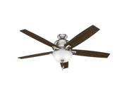 54172 60 in. Donegan Brushed Nickel Ceiling Fan with Light
