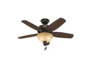 52218 42 in. Builder Small Room New Bronze Ceiling Fan with Light