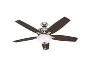 54162 56 in. Newsome Brushed Nickel Ceiling Fan with Light