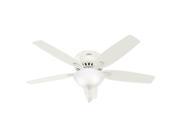 53313 52 in. Newsome White Ceiling Fan with Light