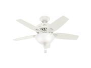 51086 42 in. Newsome Fresh White Ceiling Fan with Light