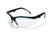Crews Klondike Magnifier Safety Glasses Black Frame And Clear 1.0 Diopt...