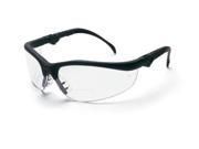 Crews Klondike Magnifier Safety Glasses Black Frame And Clear 1.5 Diopt...