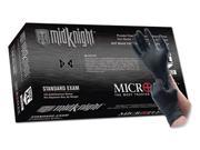 Microflex Midknight Tm Nitrile Powder Free Disposable Gloves X Large Blac...