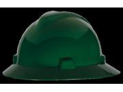 MSA Green V Gard Class E G Type I Polyethylene Non Slotted Hard Hat