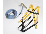 MSA X Large Workman Roofers Fall Protection Kit Contains Vest Style Harness