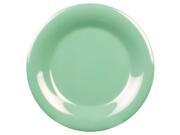 Excellante Green Melamine Collection 12 Inch Wide Rim Round Plate Green Dozen