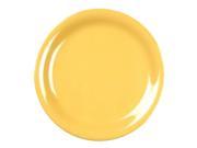 Excellante Yellow Melamine Collection 10 1 2 Inch Narrow Rim Round Plate Yellow Dozen