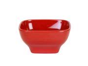 Excellanté Royal Red Collection 4 3 4 by 4 3 4 Inch Round Square Bowl 2 1 2 Inch Deep 12 Ounce Royal Red Each