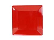 Excellanté Royal Red Collection 10 1 4 by 10 1 4 Inch Square Plate 1 3 4 Inch Deep Royal Red Each