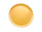 Excellante Mica Pearl Collection 18 Inch Round Plate Gold Each