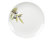 Excellante Sage Melamine Collection 12 Inch Round Heavy Weight Dinner Plate Embossed Olive Each