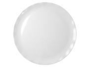 Excellante Mica Black Collection 20 Inch Round Plate White Each