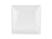 Excellanté Royal White Collection 10 1 4 by 10 1 4 Inch Square Plate 1 3 4 Inch Deep Royal White Each