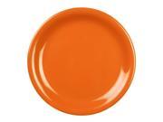 Excellante Adobe Melamine Collection 9 Inch Narrow Rim Round Plate Orangish Red Dozen