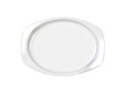 Excellante Milan Melamine White Collection 12 1 2 Inch by 9 Inch Rectangular Platter White Dozen