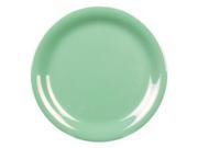 Excellante Green Melamine Collection 7 1 4 Inch Narrow Rim Round Plate Green Dozen