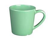 Excellante Green Melamine Collection 3.125 Inch Mug Cup 7 Ounce Green Dozen