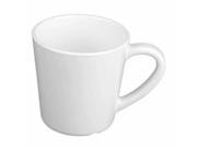 Excellante White Melamine Collection 3.125 Inch Mug Cup 7 Ounce White Dozen
