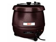 Excellante 10.5 Quart Stainless Steel Soup Warmer Brown Color Each