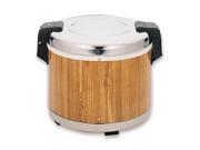 Excellante Wood Grain 30 Cup Electric Commercial Rice Warmer Each