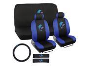 BDK Dolphins Design Seat Covers for Car, SUV - Universal Fit Auto Accessory, W/ Belt Pad, Steering Wheel Cover BDK Dolphins Design Seat Covers for Car, SUV - Universal Fit Auto Accessory, W/ Belt Pad, Steering Wheel Cover