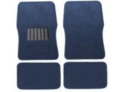 Premium Blue Carpet Floor Mats 4pc Front Rear No-Slip Carpet For Kia Rio Premium Blue Carpet Floor Mats 4pc Front Rear No-Slip Carpet For Kia Rio
