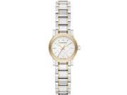 Burberry Silver Dial Two tone Stainless Steel Ladies Watch BU9217