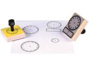 Stamp Large Clock With Numbers 2.5 Inch Square