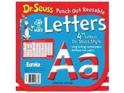 Eureka Dr Seuss 4 Inch Letters Red and White