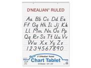 D Nealian Chart Tablet 24 X32 Manuscript 25 Sheets