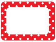 Teacher Created Resources Red Polka Dots 2 Name Tags