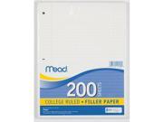 Mead Filler Paper White 200 Count