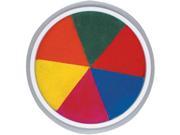 Center Enterprises Inc Jumbo Circular Washable Pads 6 in 1 Rainbow