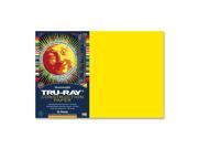 Tru Ray Sulphite Construction Paper 12 X 18 Inches Yellow 50 Sheets