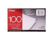 Mead Ruled Index Cards 4 x 6 Inches 50 Count