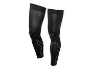 2XU Unisex Compression Flex Leg Sleeves Black Grey Size Small