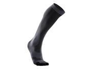 2XU Men s Compression Performance Run Sock Black Black Size L