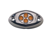 Innovative Lighting Surface Mount Courtesy Light Amber Chrome 004 1200 7