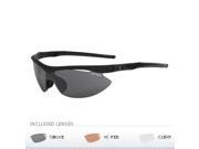 Tifosi Slip Asian Fit Interchangeable Lens Sunglasses Matte Black