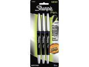 Sharpie Pen Grip Smear Resistant Blue 3 pack