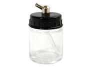 Glass 3 4oz 22cc Airbrush Bottle Jar Single Action Siphon Suction Feed Adapter