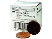 7453 Scotch Brite Surface Conditioning Disc Brown 2 in. Coarse 25 Pack